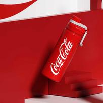 Germ Coca-Cola Co-branded Sports Water Bottle red