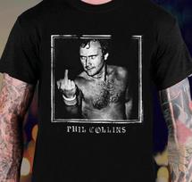 Vtg Phil Collins Gift For Fans Black All Size Cotton Unisex Shirt XXXL