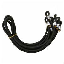 Sustiprintas elastinis gumos lynas, stipri batuto virvė žaidimų aikštelėms, sporto reikmenims ir 1.2M X 10MM black