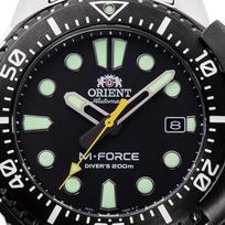 ORIENT Automatinis laikrodis Mechaninis Automatinis Atsparus vandeniui 200m Nardymui Juodas Su Vidaus Garantija [ORIENT] M-Force RN-AC0L01B Vyriškas juoda