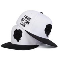 Unisex Four Leaf Clover Embroidery Hip-hop Hats Spring Autumn Outdoor Adjustable Casual Baseball Caps Trucker Caps Sunscreen Hat balta