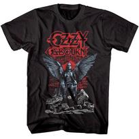 Ozzy Osbourne Tamsaus Angelo Sparnai Vyriški Marškinėliai Tamsos Princas Heavy Metal 3XL black