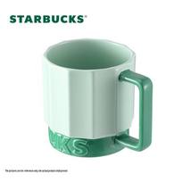 Starbucks Green Geometric Ceramic Mug gray