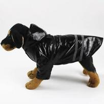 Dog Clothes Hooded Raincoats Reflective Strip Dogs Rain Coat Waterproof Jackets Outdoor Breathable Clothes For Puppies Raincoat (black,S) juoda