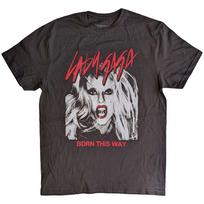 Lady Gaga Unisex T-Shirt: Born This Way Photo (Large) XL gray