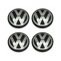 VW Automobilio ratlankio centriniai dangteliai 65mm 4 vnt. Golf, Passat, Polo