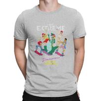 I Get Extreme Denver The Last Special TShirt Denver  the Last Dinosaur Cartoon Casual T Shirt Summer T-shirt For Men Women S pilka spalva