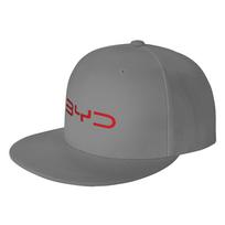 Fashion BYD Flat Brim Sun Hat  Korean Trendy Cap For Women Adjustable gray
