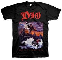New Authentic DIO Holy Diver Album Black Sabbath Heavy Metal Band TShirt Unisex T-Shirt XXXL black