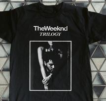 The Weeknd Trilogy Album Music Heavy Cotton Black Unisex T-shirt Size S-5XL S gray