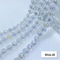 96-Sided Crystal Disco Ball Beads for DIY Bracelets and Car Ornaments 10mm (72 pieces/string) gray