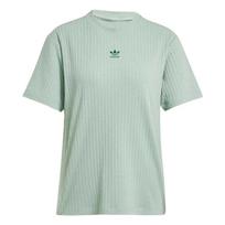 Adidas Originals Essentials Solid Color Crew Neck Short Sleeve Regular T-Shirt Women Tops Green JD1490 XS