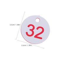 100pcs Plastic Numbered Tags Round 1-100 For Keychains Luggage Lockers Offices Warehouses Schools Hotels Gyms Identification balta