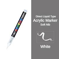 GUANGNA 16 Colors Direct-liquid Acrylic Paint Pens Brush Marker Pen for Rock Painting Stone Ceramic DIY Art Supplies Stationery gray