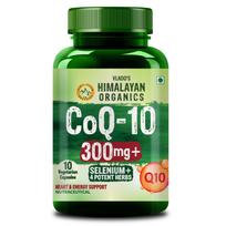 Vlado’s Himalayan Organics CoQ10-300mg With BioPepper - 5mg, COENZYME Q-10 300mg Supplement - 10 Veg Capsules