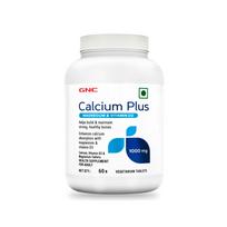 GNC Kalcis Plius 1000 mg su Magniu ir Vitaminu D3 | Palaiko Stiprius Kaulus | Palaiko Sveiką Kalcio Lygį ir Geresnę Absorbciją | Skatina B