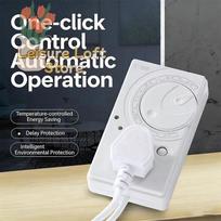 Refrigerator Thermostat Intelligent Electronic Timer Controller Durable ABS Power Switch for Commercial & Household Fridge Freezer one size gray