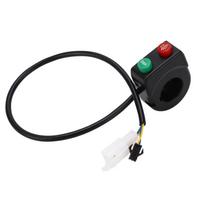 36V 500W Electric Bike Controller Handlebar Kit Sensitive Control Brush Controller with Throttle Handle Kit for Repair black