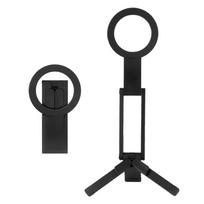 Adjustable Magnetic Phone Tripod Foldable Desktop Phone Stand Single-sided Magnet Tripod  Travel juoda
