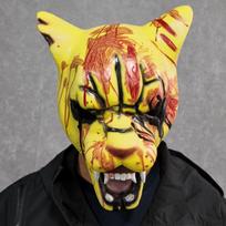 Hotline Cosplay Miami Tigras Tony Kaukė Kvėpuojantis Patogus Dizainas Suaugusiems ir Vaikams Helovino Šventės Būtinas Kostiumo Aksesuaras yellow