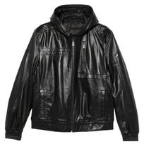 Odinė striukė vyrams, Juoda, Leather jacket