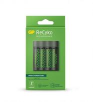 USB įkroviklis NiMH akumuliatoriams - GP Battery - M451 - 4 kanalai - LED indikatoriai - Greitas įkrovimas