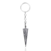 New Game Hollow Knight Bone Nail Keychain Necklace Pure Nail Sword Metal Pendant Keyring Cosplay Jewelry Gifts aeychain1 white