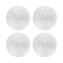 Cup Holders 4Pcs 55/63MM Car Emblem Wheel Center Cover Hub Accessories For Jeep Grand Cherokee Wrangler JK Gladiator Compass Ren white
