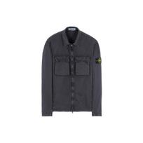 STONE ISLAND Brushed Cotton 2-Pocket Shirt Jacket 'Charcoal' Men's 7615114WN-V0165 XXXL black