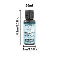 Eyeglass Scratch Repair Paste Sunglasses Scratch Remover Gentle Eyewear Maintenance Paste Eyeglass Restoration Cream Lens Repair gray