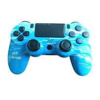 Wireless Bluetooth Controller Dual Vibration for PS4 Controller Luminous blue European Version Gamepad