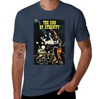 To The End Of Eternity Isaac Asimov TShirt Utility Casual Work TShirt S black