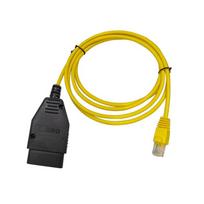 BMW ENET OBD2 Round Head Diagnostic Adapter Cable 2m Round Head ENET yellow