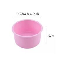 4/6/8/10 colių silikoninė torto forma apvali nelipni šokolado formelė kepimo įrankiai 4inch pink