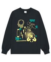 MAHAGRID Human Being Ls Tee Black(Mg2Dfmt555A) Black/Xl