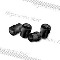 For Skoda FaJJ34Pcs Laurin & Klement Emblem Car Wheel Tire Valve Stem Cap Airdust Waterproof Cover For Skoda Superb Kamiq Octavia Rapid Yeti black