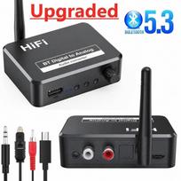 Toslink Support Digital to Analog Converter Bluetooth 5.3 Audio DAC Adapter  Home Audio System
