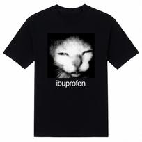 Ibuprofen Cat Blurry Face Funny Meme Aesthetic Tribute Graphic Tee Shirt XXXXL black