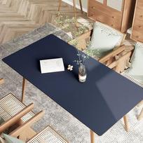 Thick Faux Leather Desk Mat Waterproof Oil Proof Heat Resistant Table Pad Non-Slip Padded Desk Protector Office Home Dining Laptop Keyboard 40*90cm white