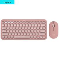 Logitech Pebble 2 Combo Wireless Keyboard and Mouse Set rožinė