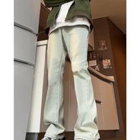 Straight-Leg Man Jeans Spring and Autumn Slight Pants Slim-Fit Slim Pants S mėlyna