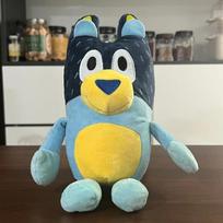 Bluey Family Series Talking Plush Bingo Plaything - Music Soundable Cute Animal Singing Dog Doll For Kids Ideal Kids Festival Present 20CM gray
