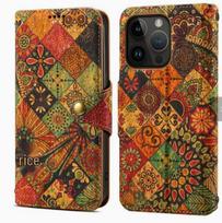 Senior iPhone 16 Pro Max Leather Wallet Case - Eco-friendly Cork Protective Cover 16 Pro Max