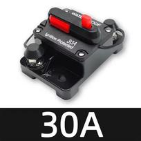 30A to 300A 12V-24V Circuit Breaker Power Protect Fuse Trolling with Manual Reset Waterproof Car Boat Manual black
