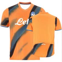 Italija Kasdienis Futbolo Marškinėlis Vyrams Atalanta Futbolo Marškinėlis Laisvalaikio Kvėpuojantis Treniruočių Viršus Oranžinis Juodas Raštas Fanų Edition Sportinis Marškinėlis 6XL orange