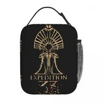 Video Game Clair Obscur Expedition 33 Lunch Bags Cooler Bag Reusable Leakproof Tote Lunch Box Food Storage Bags Beach Picnic One Size beige