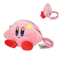 Star Kirby Cartoon Fashion Character Backpack Children Casual Plush Backpack Cute Kindergarten Boy And Girl Schoolbag Gift white