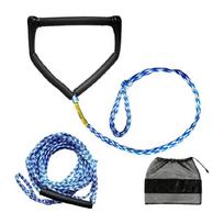 23Meter 75FT Water Sports Rope Wakeboard Surf Tows Rope Surfing Rope Tows Rope With Ergonomic Handle For Smooth Riding 1 black