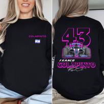 Franco Colapinto 2025 m. Formulės 1 lenktynių unisex S-5XL, Colapinto F1 gerbėjams S gray