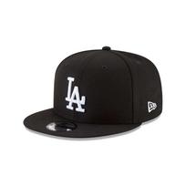 New Era 950 Los Angeles Dodgers Basic Snapback Hat Cap (Black/White) Men's black
